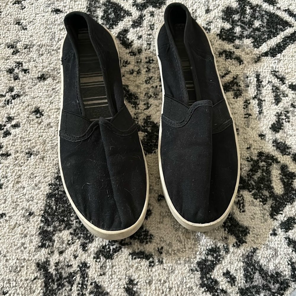 Black slip on shoes